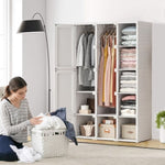 ZUN Portable Wardrobe Closets Bedroom ,Storage Organizer, Clothes Dresser, Closet Storage Organizer, 32941680