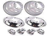 Stainless Steel Dual Wheel Simulator Covers Fit for 2003-2018 Replacement for Dodge Replacement for 35433719