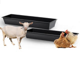 2-piece dual-purpose plastic livestock feed trough Suitable for daily feeding of horses, goats, 93951136