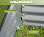 ZUN 8x4x1 ft Galvanized Raised Garden Bed, Outdoor Planter Garden Boxes Large Metal Planter Box for W1859P197955