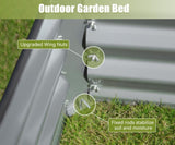 ZUN 8x4x1 ft Galvanized Raised Garden Bed, Outdoor Planter Garden Boxes Large Metal Planter Box for W1859P197955