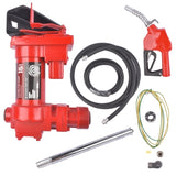 Red Fuel Transfer Pump 115V 15GPM w/ Hose & Nozzle for Gasoline Kerosene Diesel 49874897
