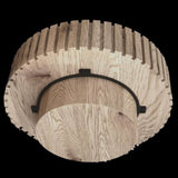 Modern minimalist circular coffee table 31.4'' with natural wood texture, stable and durable, W1727P251152