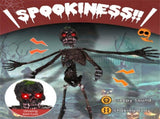 6ft Sound-Activated Halloween Skeleton - Flashing Red Eyes, Spooky Sounds, 4 Poseable Arms Extra 04271762