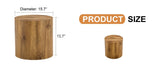 The cylindrical table with its patterned design can be easily integrated into a variety of interior W1151P200298