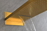 Shower System,Waterfall Rainfall Shower Head with Handheld, Shower Faucet Set for Bathroom Wall W928115069