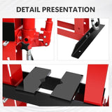 12-Ton Adjustable Benchtop Hydraulic Shop Press for Garage w/Stamping Plates & Pressure Gauge, W1239P178651