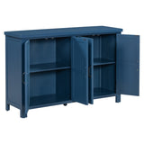 U_STYLE 4-Door Storage Sideboard with Adjustable Shelves and Retro Atimon Handles ,Ample N711P218615V