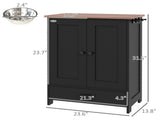 Dog Feeding Station with Built-in Storage & Raised Bowls Height-Adjustable Panel, Hooks for Medium 78921688