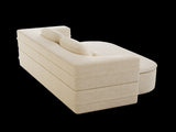 75''2-in-1 Foldable Sofa,Convertible Sleeper Foam Sofa Bed with Multi Functional Blanket, Corduroy W834P317044