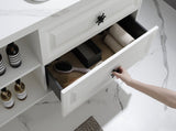 96" Wall Hung Bathroom Vanity Cabinet Fits Double Sinks, Cabinet Only W2287P265094