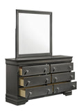 Blaze Modern Style 6-Drawer Dresser Made with Wood in Metallic Gray B009P286642