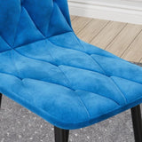 Dining Chairs Set of 4, Modern Kitchen Dining Room Chairs, Velvet Dining Chair Upholstered Cushion W578P191316