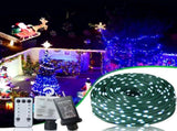Christmas Rope Lights,1000LED/328Ft Outdoor Decorative String Strobe with 8 Modes/Remote/IP67 75926382