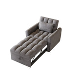 38.2-inch foldable large-size sofa bed, modern velvet single sofa, sofa bed with adjustable W2564P298434