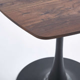 ZUN Special Dining Table,MDF Dining Table , Kitchen Table,Black AND WALNUT,exective desk W234P143407