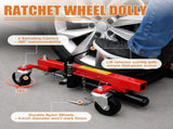 Hydraulic Car Wheel Dolly, 1500 LBS, 12" Heavy Duty Vehicle Positioning Jack with Ratcheting Foot W2680P518198