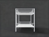 Bunk Bed with Ladder and high Guardrail, Able to Split, Metal Bunk Bed, Storage Space, Noise W5635P479855