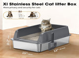 STAINLESS STEEL CAT LITTER BOX W1612P461486