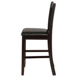 Black and Espresso Lattice Back Counter Height Stools B062P145649