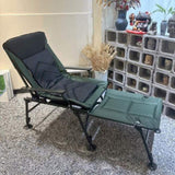 Camping Lounge Chair with Detachable Footrest, Portable Folding Reclining Camping Chair with W241106343