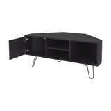 Fredonia Tv Stand 65" with a Door and Open Storage, Wengue B128P314796