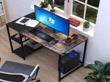 Computer Desk with 3 Tier Storage Shelves,40 Inch Office Desk for Home Office Bedroom,Brown 84706439