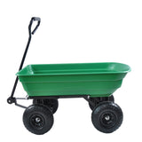 Folding car Poly Garden dump truck with steel frame, 10 inches. Pneumatic tire, 300 pound capacity, W22752500