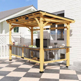 Grill Gazebo Wooden BBQ Grill Gazebo 41143228