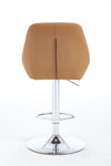 ZUN Set of 2 Bar Stools,with Chrome Footrest and Base Swivel Height Adjustable Mechanical Lifting Velvet W1249P243519