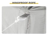 8x8 FT Slant Leg Foldable Canopy Shelter Tent with 4 Solar Color Meteor Shower LED String Lights, 78824125