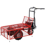 Wheelbarrow Utility Cart Electric Powered Cart 48V28Ah 500W Capacity 500lbs Material Hauler ET301713RDF