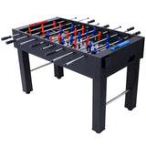 ZUN 54-Inch Hurricane Foosball Table for Family Game Rooms with Light Cherry Finish, Analog Scoring and W465P164160