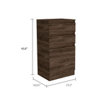 ZUN Cassel 2-Drawer Dresser Dark Walnut B06280084