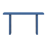 U_STYLE Uniquely Designed Oak Veneer Console Table with Distinctive Side Shapes, Suitable for N711P170550V