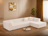 105.5" Modular L-Shaped Sectional Floor Couch, Deep Seat Tufted Comfy Sofa set with Chaise for 11447137