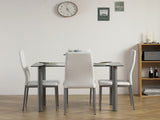 110cm Dining Table Tempered Glass Dining Table 62743713
