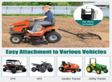 74" Heavy-Duty Drag Harrow with 80 lbs Load Capacity, Tow-Behind Leveling Tool for Driveway, Garden 69892859