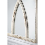 ZUN 16" x 23" Rectangular Wooden Wall Mirrors with Distressed White Frame, Vertical or Horizontal, Home W2078124317