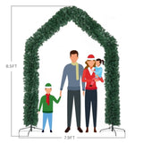 240*40*260cm 1650 Branches PVC Christmas Arch Holiday Arch Decoration Green 64254246