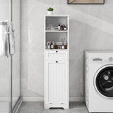One-Compartment One-Drawer Tilt-Out Laundry Sorter Cabinet - White W1120P146259