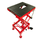 ZUN 300lb Motorcycle Hydraulic Scissor Floor Jack Lift Red 98410514