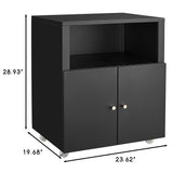 ZUN Home Office Printer Stand Wheels, Printer Tables File door Mobile Lateral Filing Cabinet W1247P236438