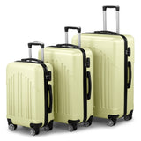 Luggage Set of 3, ABSPC Hardside Suitcase Sets with TSA Lock 4 Spinner Wheels, Lightweight Trolley 14399638