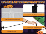 2 Packs Halloween Inflatables Large Set of Lighted Eyes Decoration, 3FT Blow Ups Green Eyes for 13264180