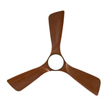 Hot sales 42 Inch Modern Black Ceiling Fan With Light 3 Solid Wood Blades Remote Control Reversible W2991P338643
