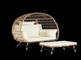 Wicker Egg Chair,Rattan Egg Chair Indoor Outdoor,Oversized Large Egg Chairs 600lbs with Ottoman and 92437319