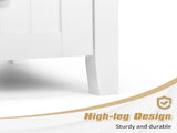 Without Basin White MDF spray paint double door double drawer with decorative strips bathroom 20663025
