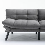 Light Grey Convertible Folding Modern sofa Bed W570124912