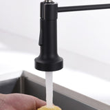 Commercial Black Kitchen with Pull Down Sprayer, Single Handle Single Lever Kitchen Sink W1932P171816